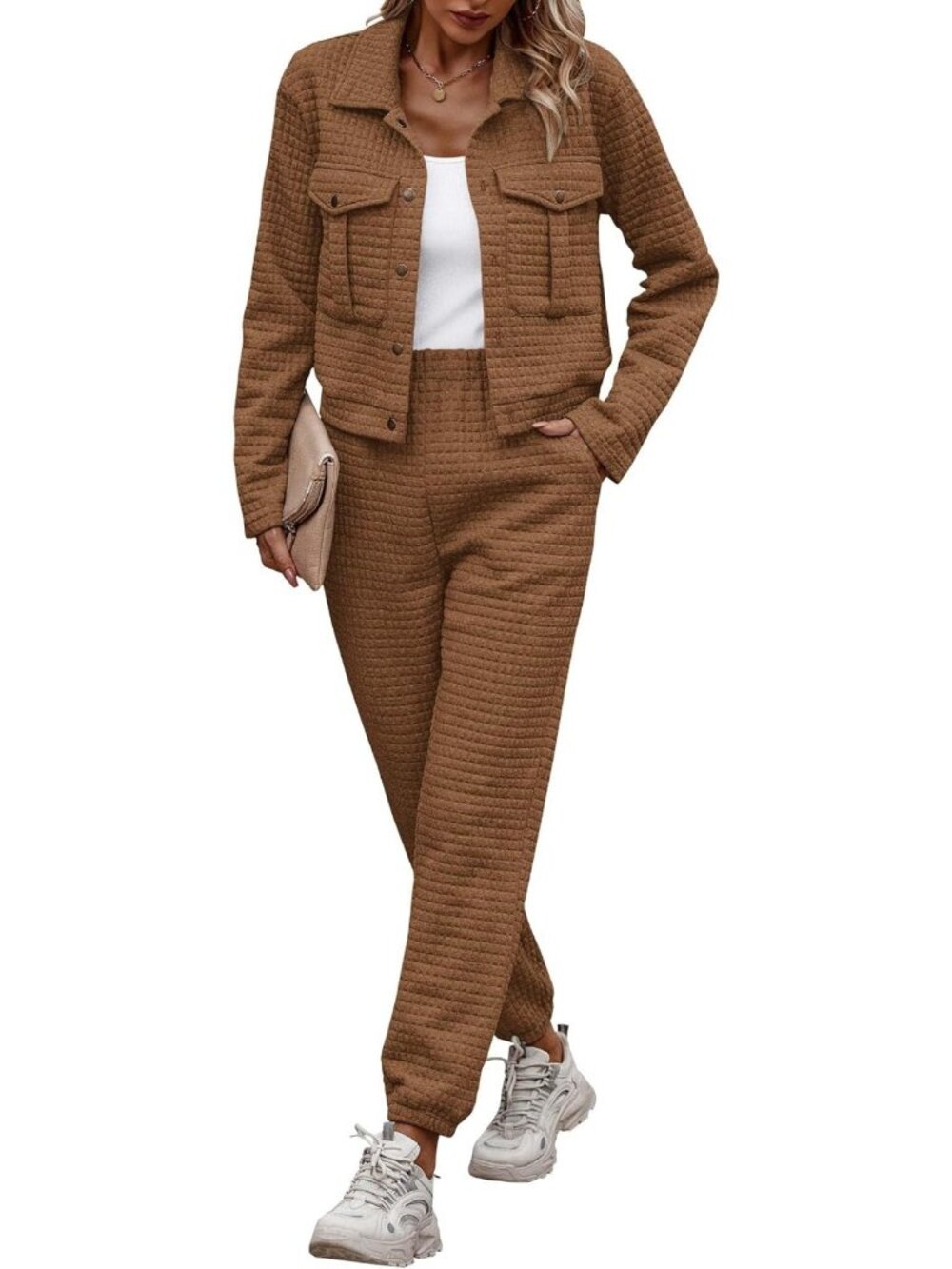 Stylish Women's 2 Piece Matching Lounge Set | Cozy Tracksuit for Casual Wear